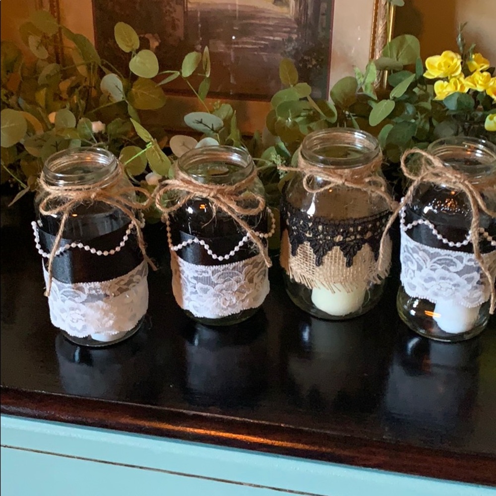 Mason jar candles